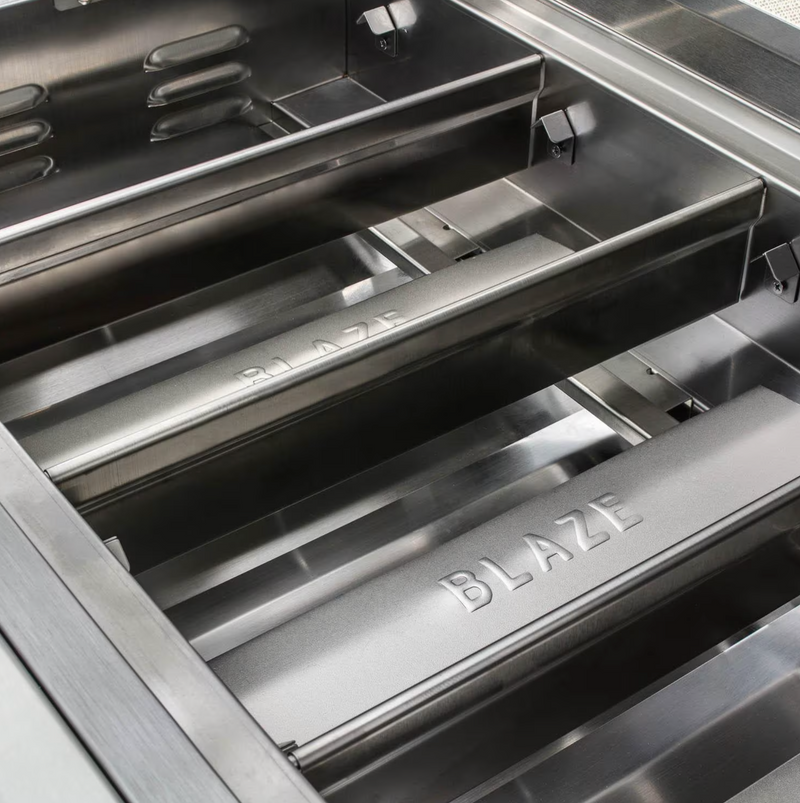 Blaze Premium LTE 32-Inch 4-Burner Built-In Natural Gas Grill w/ Rear Infrared Burner & Grill Lights