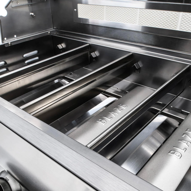 Blaze Premium LTE Marine Grade 32-Inch 4-Burner Built-In Gas Grill w/ Rear Infrared Burner & Grill Lights