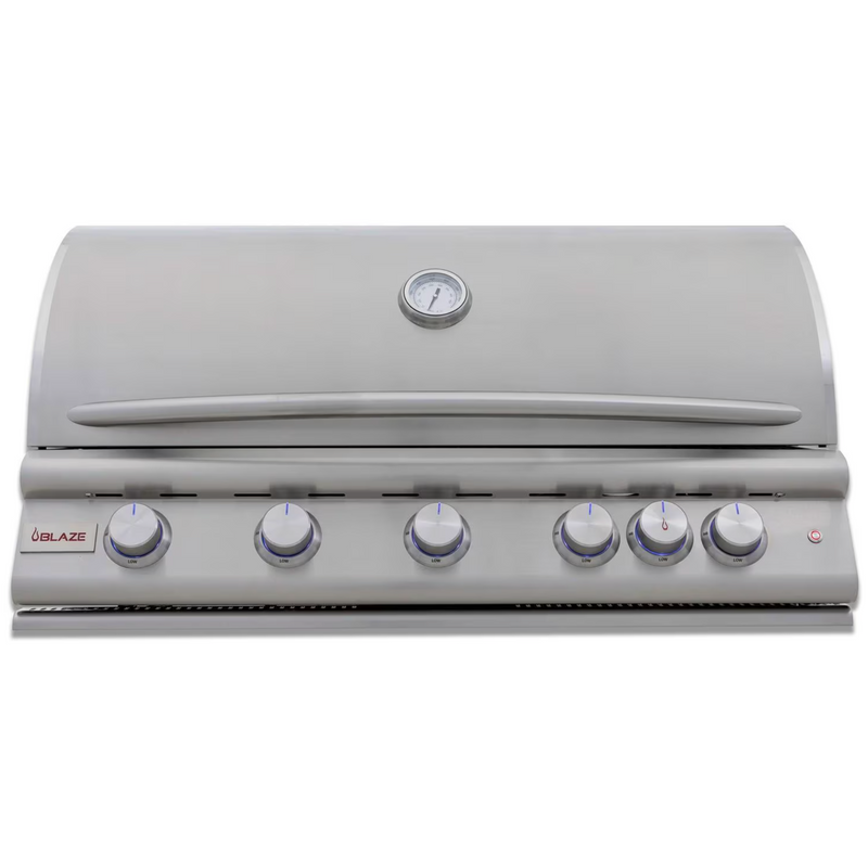 Blaze Premium LTE 40-Inch 5-Burner Built-In Gas Grill w/ Rear Infrared Burner & Grill Lights - BLZ-5LTE3