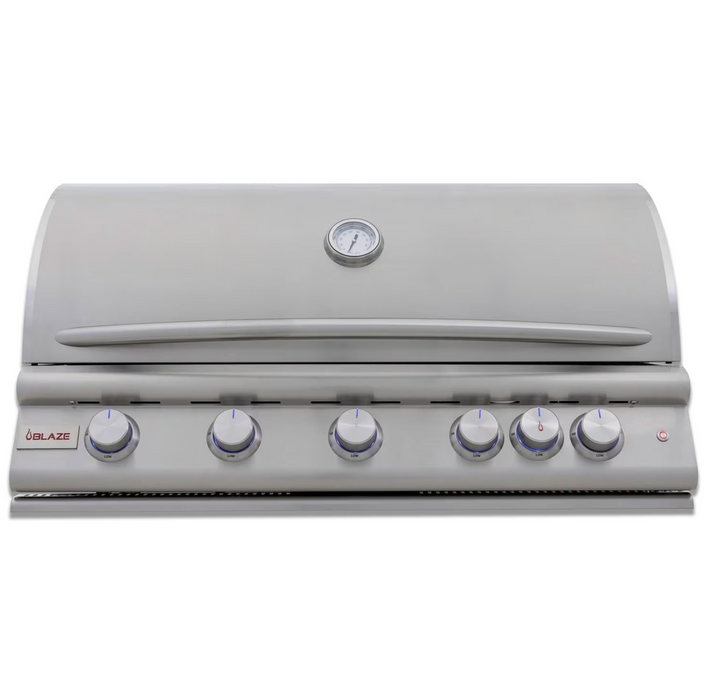 Blaze Premium LTE 40-Inch 5-Burner Built-In Gas Grill w/ Rear Infrared Burner & Grill Lights - BLZ-5LTE3