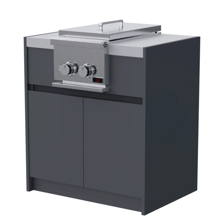 Whistler Outdoor Kitchen Grey Side Burner & Cabinet 32"