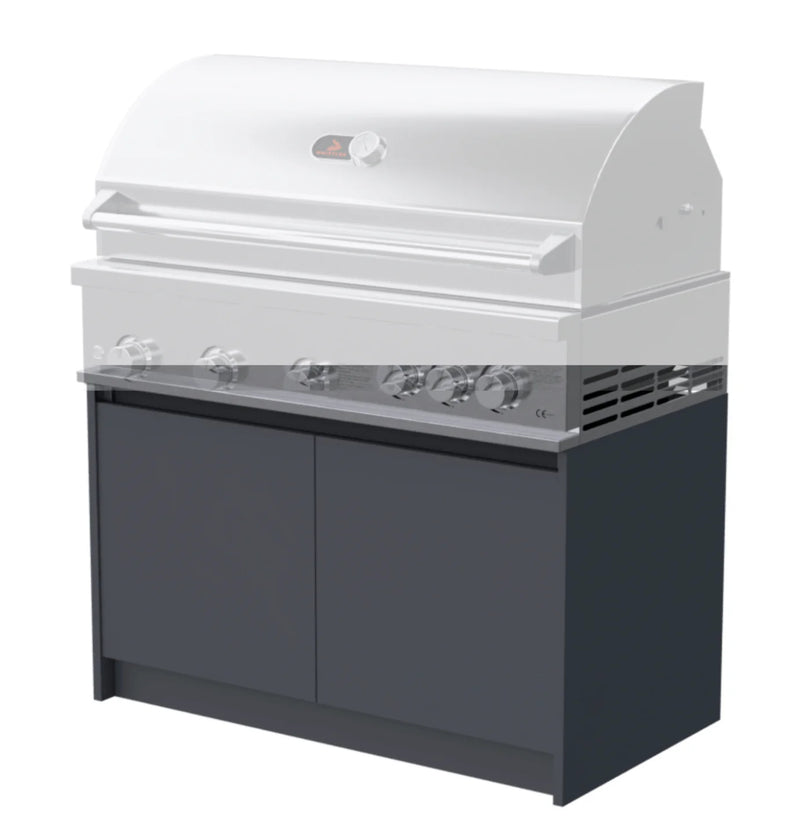 Whistler Fairford Outdoor Kitchen Grey 5 Burner Under Grill Cabinet (The BBQ is NOT included)