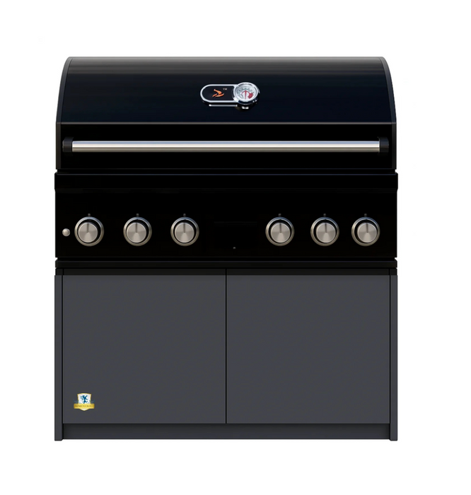 Whistler Outdoor Kitchen Cabinet Burford 5 Burner Barbecue 43" Black Grill