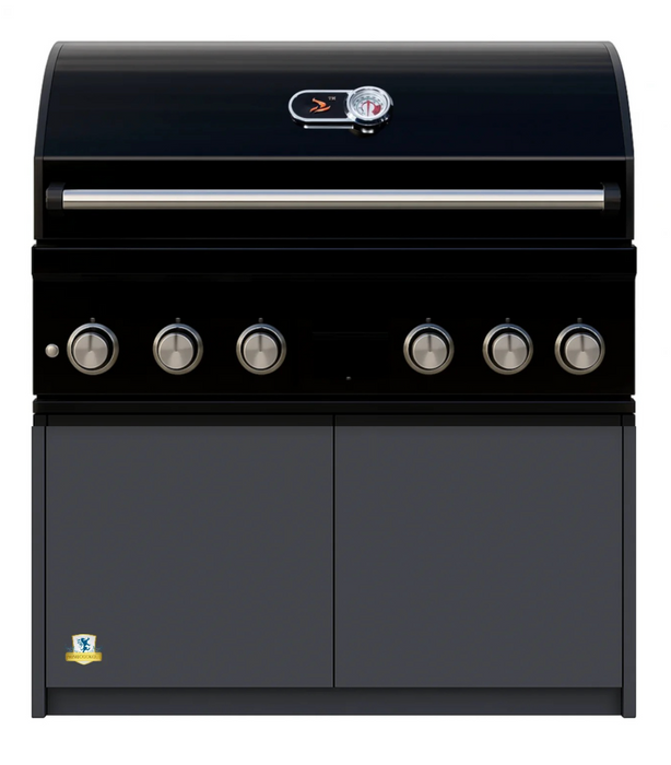Whistler Outdoor Kitchen Cabinet Burford 5 Burner Barbecue 43" Black Grill
