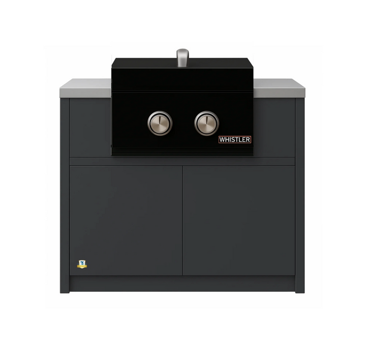 Whistler Outdoor Kitchen Side Burner & Cabinet 32" Black