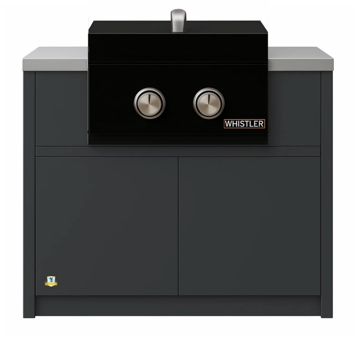 Whistler Outdoor Kitchen Side Burner & Cabinet 32" Black