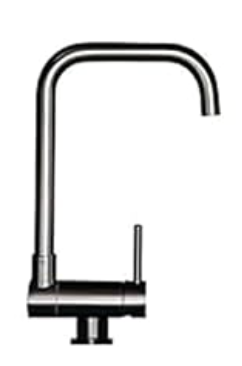 Folding Kitchen Mixer Tap with 2 Jets - 360° Swivel Spout, Stainless Steel 304