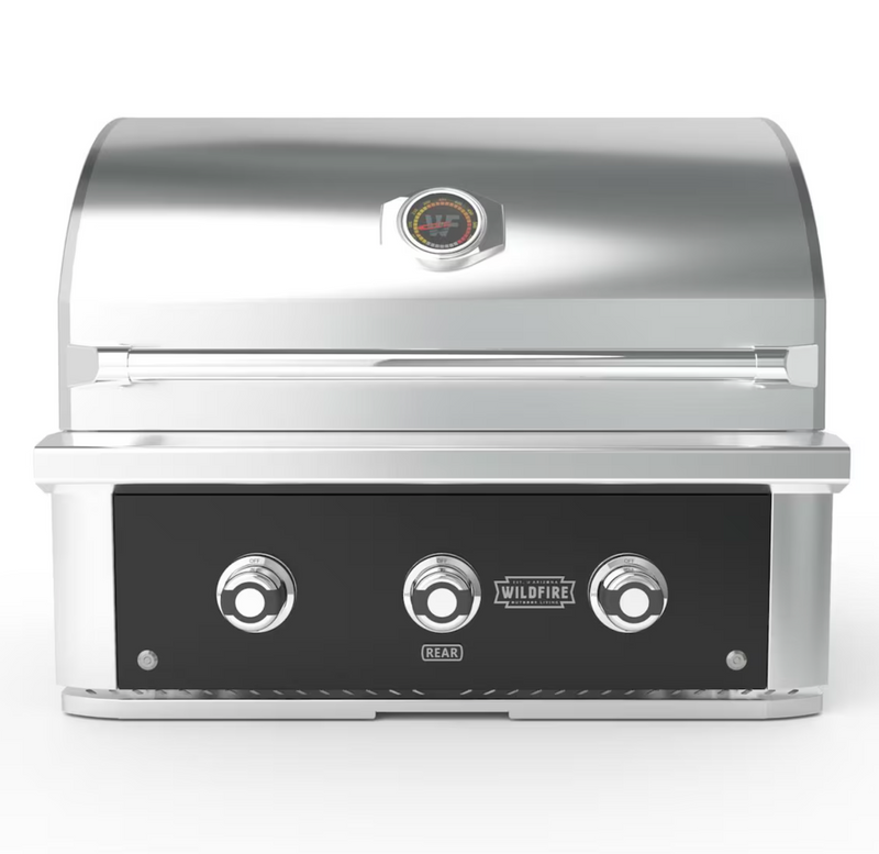 Wildfire Ranch Pro 30-in 2 Burner Black 304 SS Natural Gas Grill - WFPRO30G-BSS