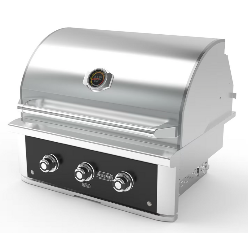 Wildfire Ranch Pro 30-in 2 Burner Black 304 SS Natural Gas Grill - WFPRO30G-BSS