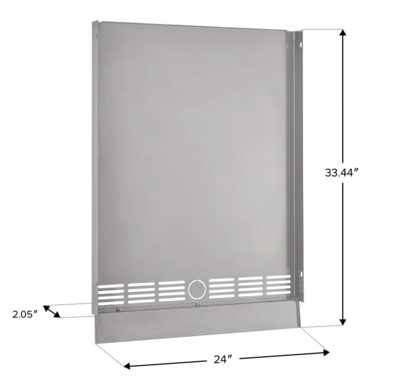 End panel 24 in. Fridge Bracket - Modular Outdoor Kitchen SS
