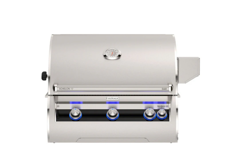 Fire Magic 30" Echelon Diamond E660i Built-In Gas Grill with Analog Thermometer