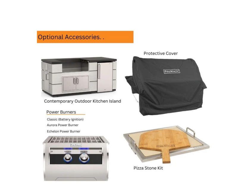 Fire Magic 30" Echelon Built-In Pizza Oven