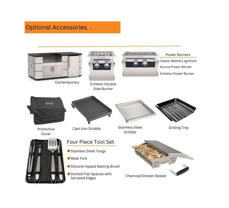 Fire Magic 36" Aurora A790i Built-In Gas Grill with Backburner & Rotisserie Kit, featuring an Infrared Burner on the Left Side