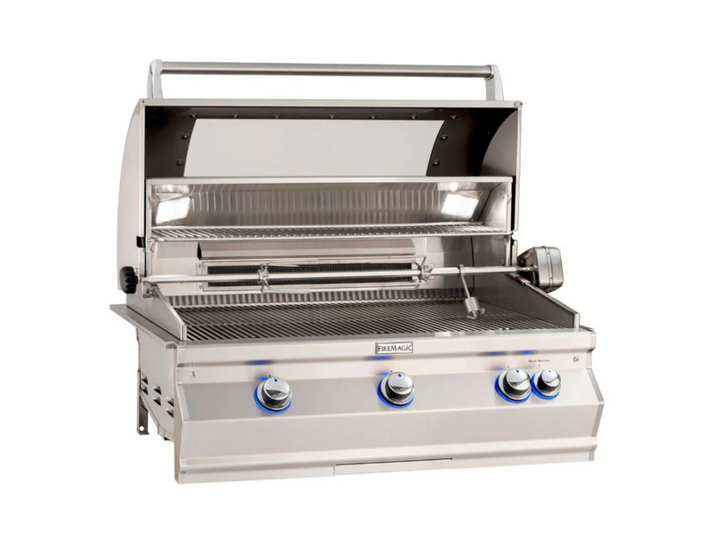 Fire Magic 30" Aurora A540i Built-In Gas Grill with Backburner & Rotisserie Kit