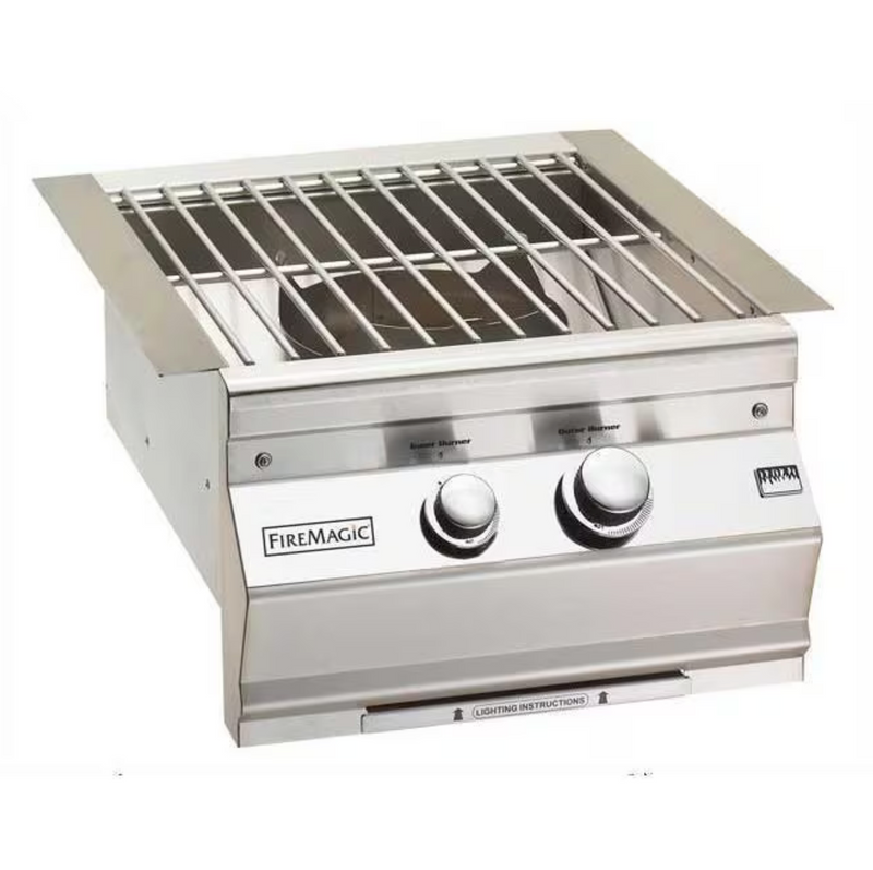 Fire Magic Aurora Built-In Natural Gas Power Burner W/ Stainless Steel Grid