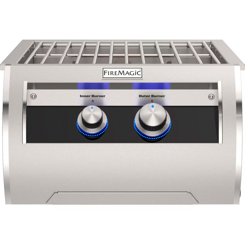 Fire Magic Echelon Diamond Built-In Gas Power Burner w/ Porcelain Cast Iron Grid - 19-6B2