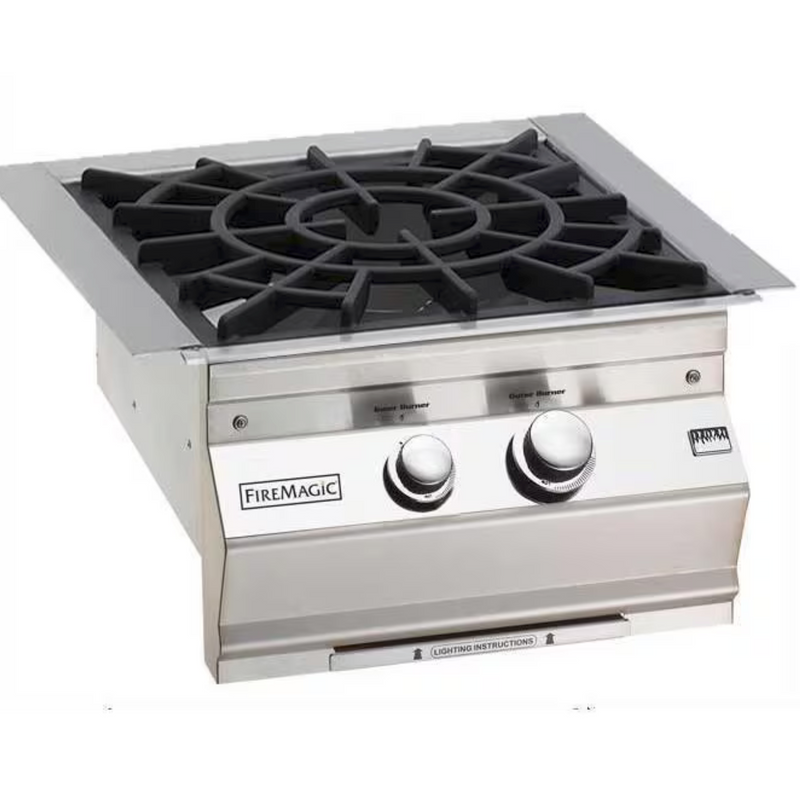 Fire Magic Classic Built-In Gas Power Burner W/ Porcelain Coated Cast Iron Grid - 19-KB2