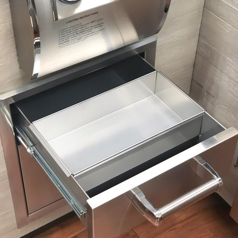 Fire Magic Premium Flush 14-Inch Single Access Drawer With Soft Close - 53801SC