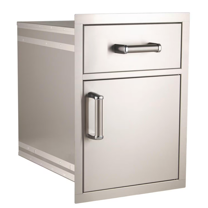 Fire Magic Premium Flush 17-Inch Pantry / Access Drawer Combo - 54018S