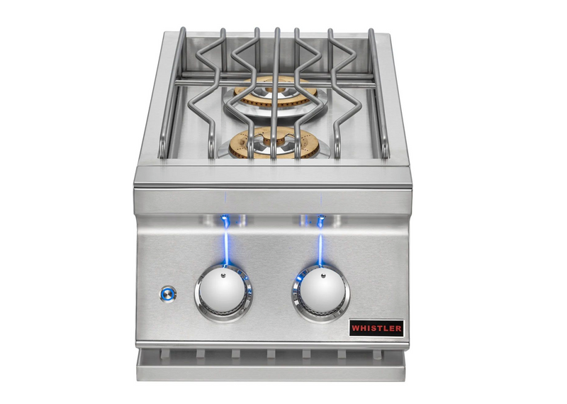 Whistler Built-In Gas Double Side Burner with Lid