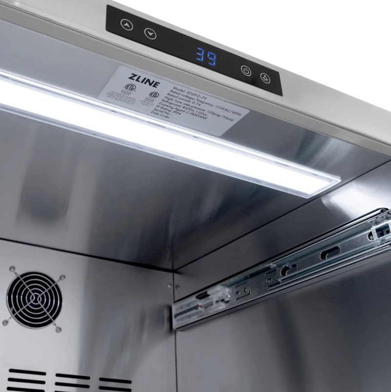 Stoll Aluminum Outdoor Kitchen White, Whistler 34-Inch 4-Burner Gas Grill, and Double Drawer Fridge | 10FT