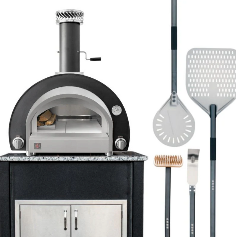 Summerset Outdoor Hybrid Gas/Wood Pizza Oven and Station