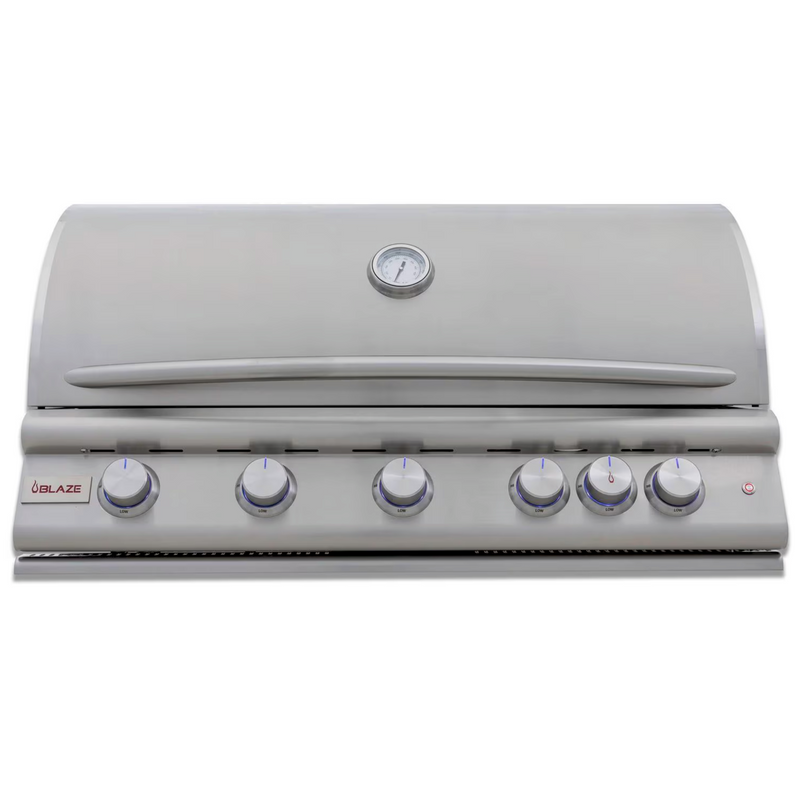 Blaze Premium LTE 40-Inch 5-Burner Built-In Gas Grill w/ Rear Infrared Burner & Grill Lights