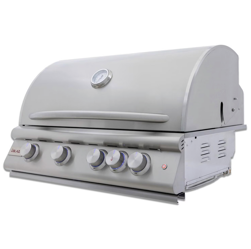 Blaze Premium LTE 32-Inch 4-Burner Built-In Gas Grill w/ Rear Infrared Burner & Grill Lights - BLZ-4LTE3