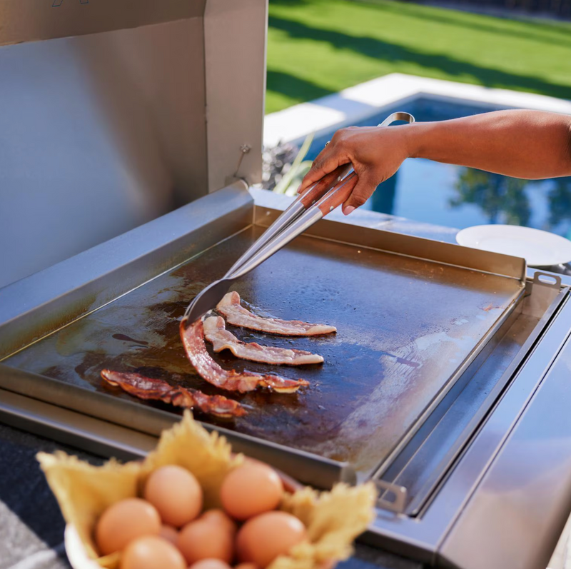 Blaze LTE+ 30-Inch Built-in Gas Griddle w/ Lift-Assist Hood Free Stading