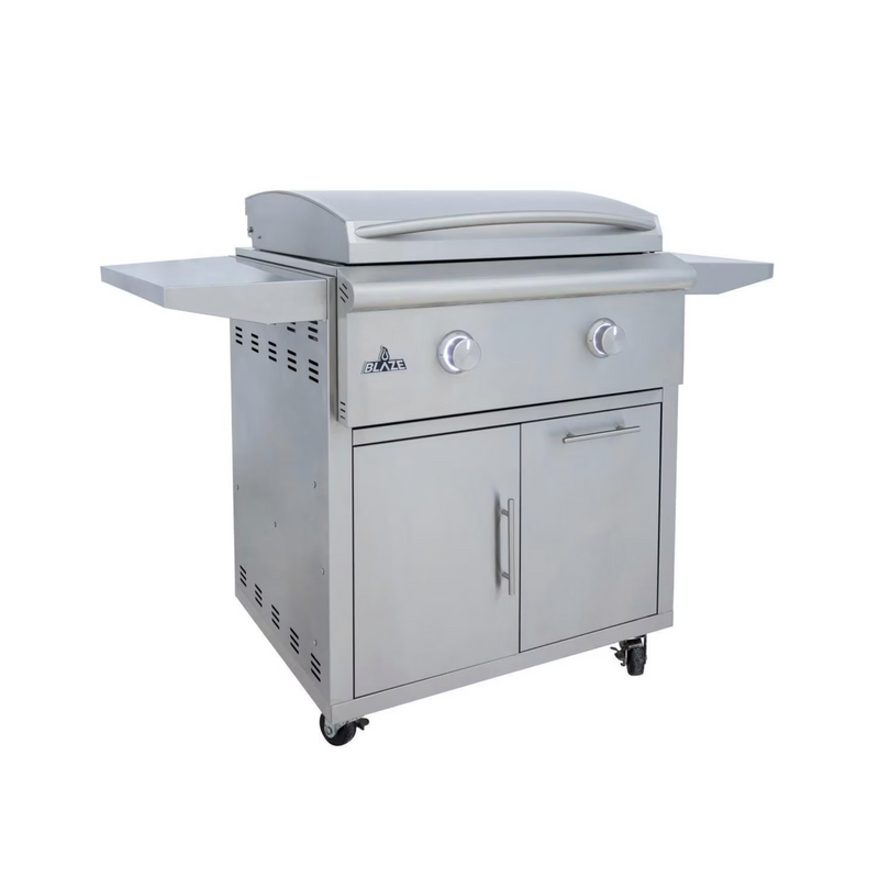 Blaze LTE+ 30-Inch Built-in Gas Griddle w/ Lift-Assist Hood Free Stading