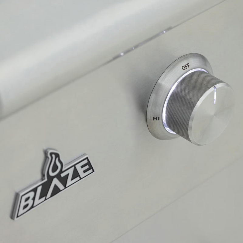 Blaze LTE+ 30-Inch Built-in Gas Griddle w/ Lift-Assist Hood Free Stading
