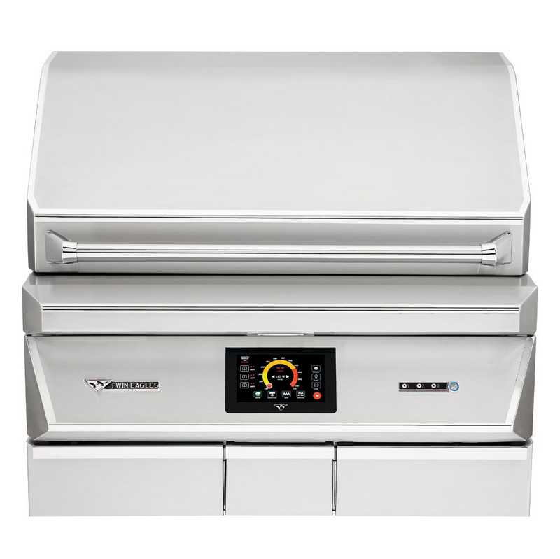 Twin Eagles Wi-Fi Controlled 36-Inch Built-In Stainless Steel Pellet Grill and Smoker - TEPG36G