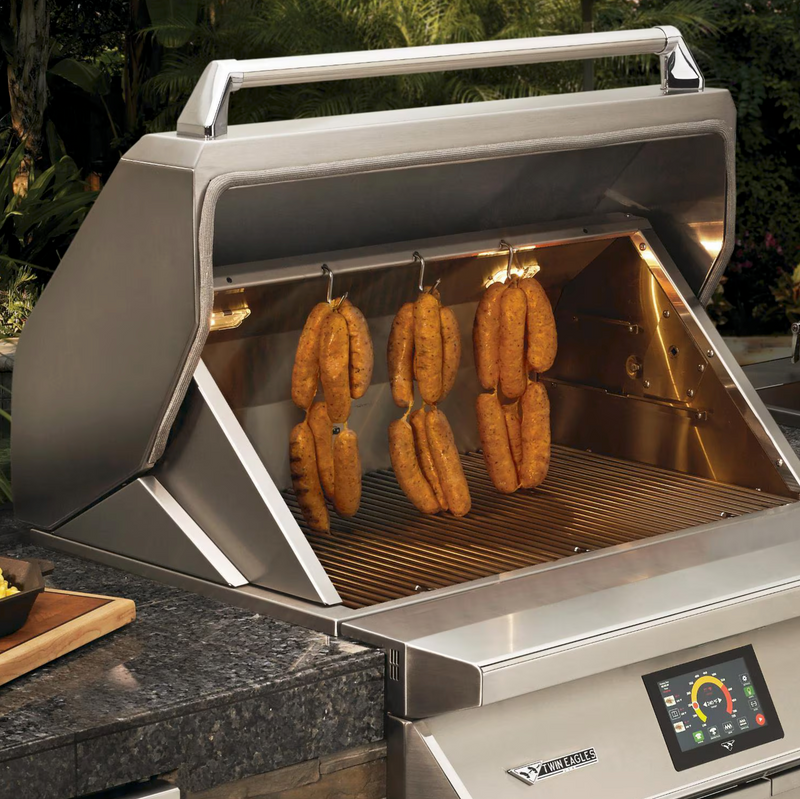 Twin Eagles Wi-Fi Controlled 36-Inch Built-In Stainless Steel Pellet Grill and Smoker - TEPG36G