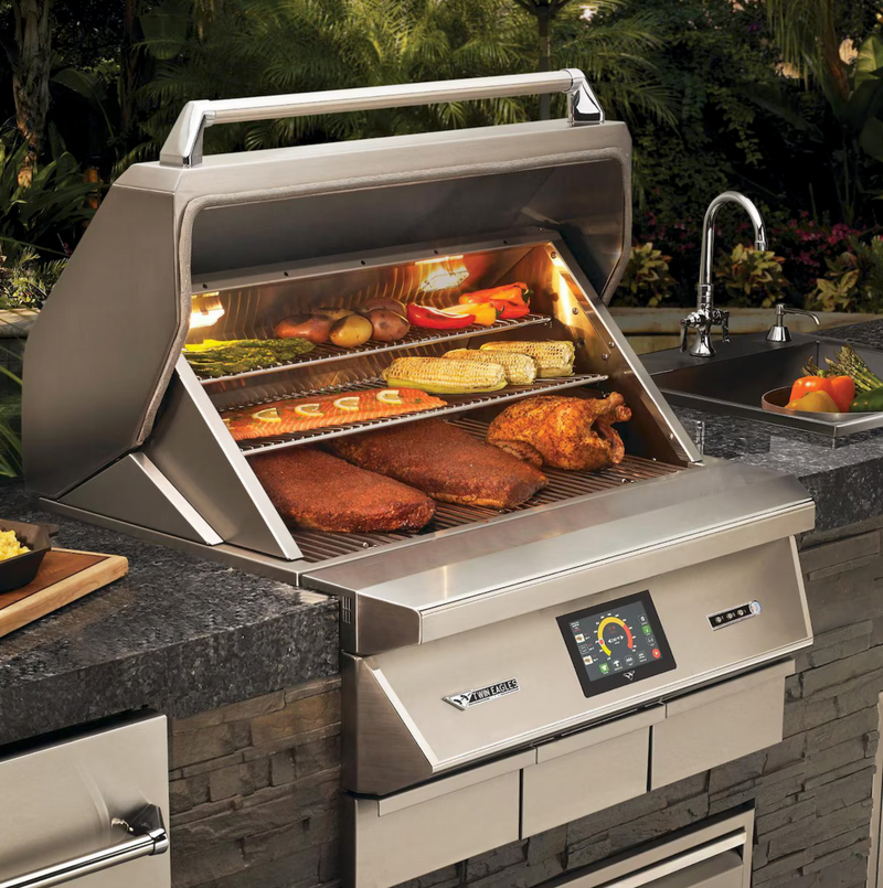 Twin Eagles Wi-Fi Controlled 36-Inch Built-In Stainless Steel Pellet Grill and Smoker - TEPG36G