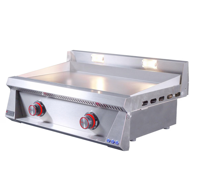 Le Griddle Pro Series 75 30-in 2 Burner Built-In Propane Flat Top Grill w/ 3mm Plate - OML75P3 LP