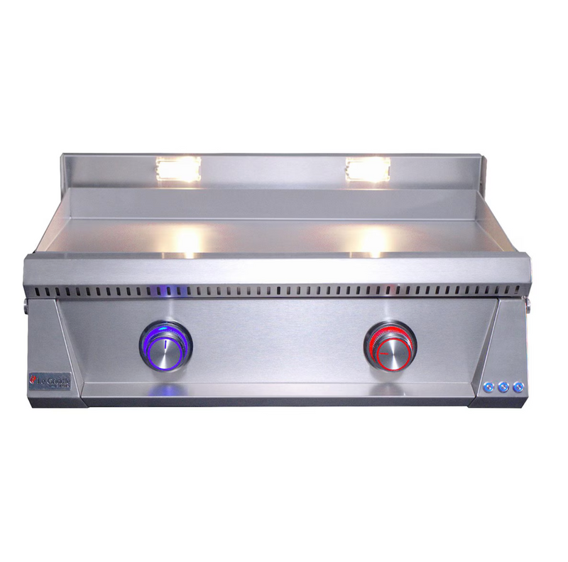 Le Griddle Pro Series 75 30-in 2 Burner Built-In Propane Flat Top Grill w/ 3mm Plate - OML75P3 LP