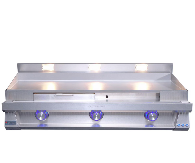 Le Griddle Pro Series 105 42-in 3 Burner Built-In Natural Gas Flat Top Grill w/ 3mm Plate - OML105P3