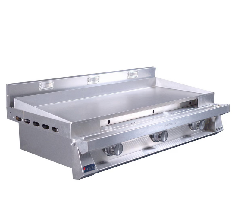Le Griddle Pro Series 105 42-in 3 Burner Built-In Natural Gas Flat Top Grill w/ 3mm Plate - OML105P3