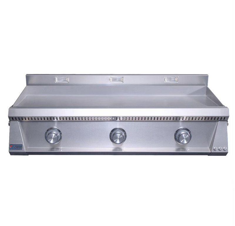 Le Griddle Pro Series 105 42-in 3 Burner Built-In Natural Gas Flat Top Grill w/ 3mm Plate - OML105P3