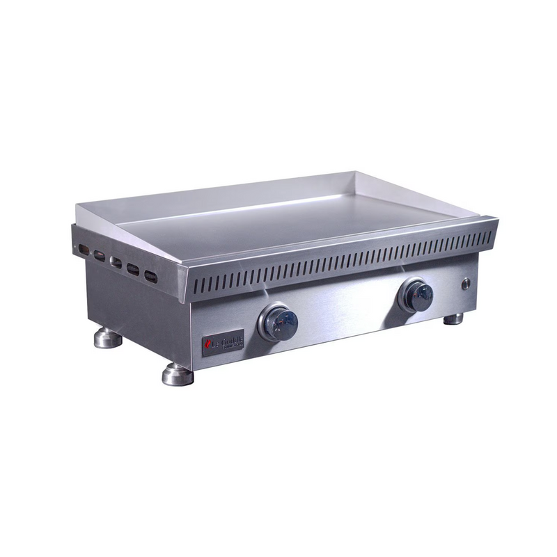 Le Griddle Commercial Series 75 30-in 2 Burner Built-In Natural Gas Flat Top Grill w/ 3mm Plate - OML75P3