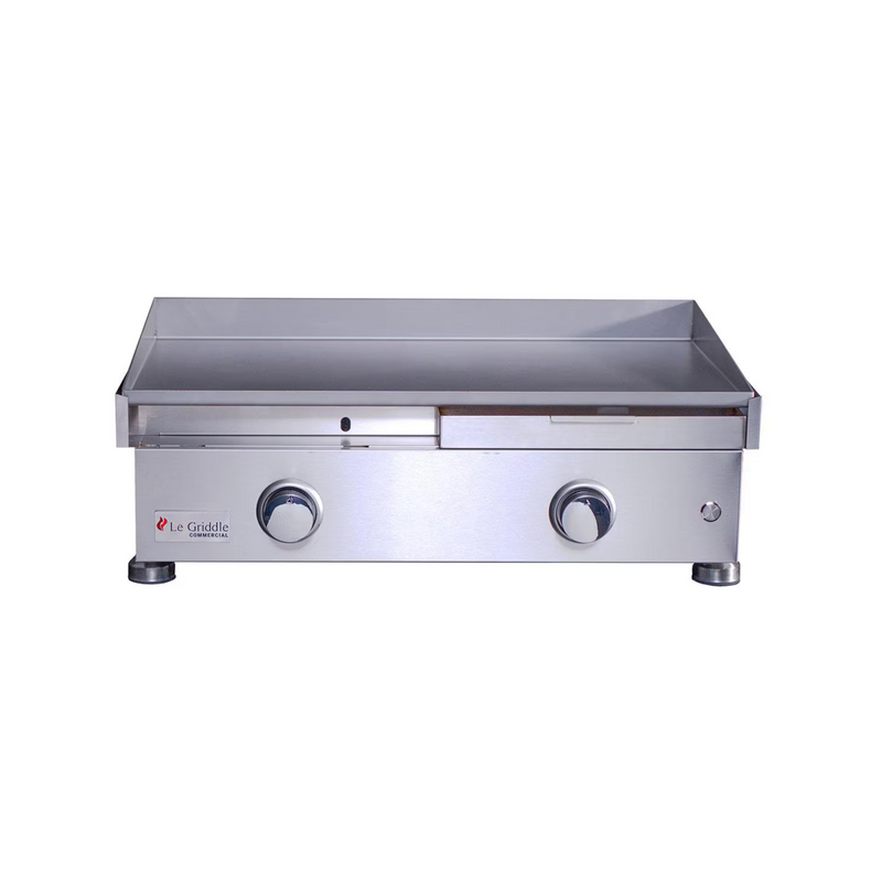 Le Griddle Commercial Series 75 30-in 2 Burner Built-In Natural Gas Flat Top Grill w/ 3mm Plate - OML75P3