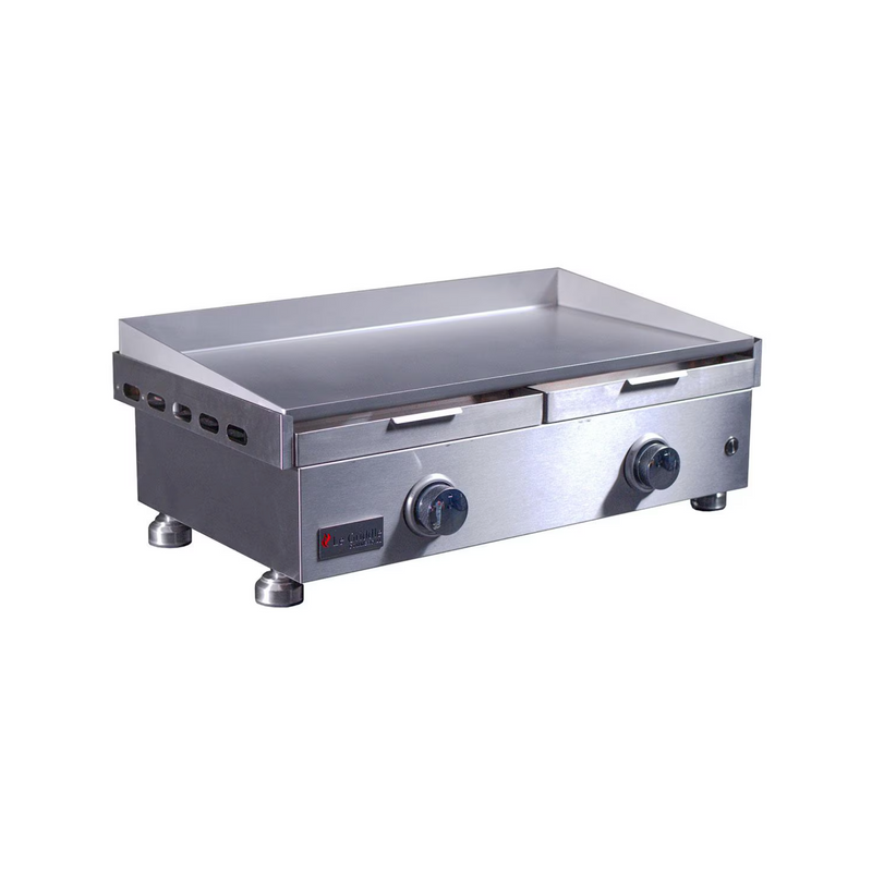 Le Griddle Commercial Series 75 30-in 2 Burner Built-In Natural Gas Flat Top Grill w/ 3mm Plate - OML75P3