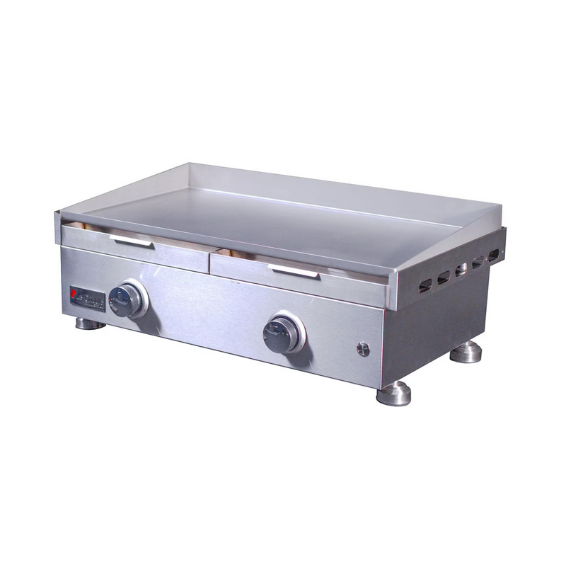 Le Griddle Commercial Series 75 30-in 2 Burner Built-In Natural Gas Flat Top Grill w/ 3mm Plate - OML75P3
