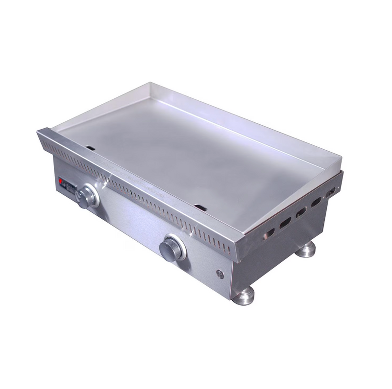 Le Griddle Commercial Series 75 30-in 2 Burner Built-In Natural Gas Flat Top Grill w/ 3mm Plate - OML75P3