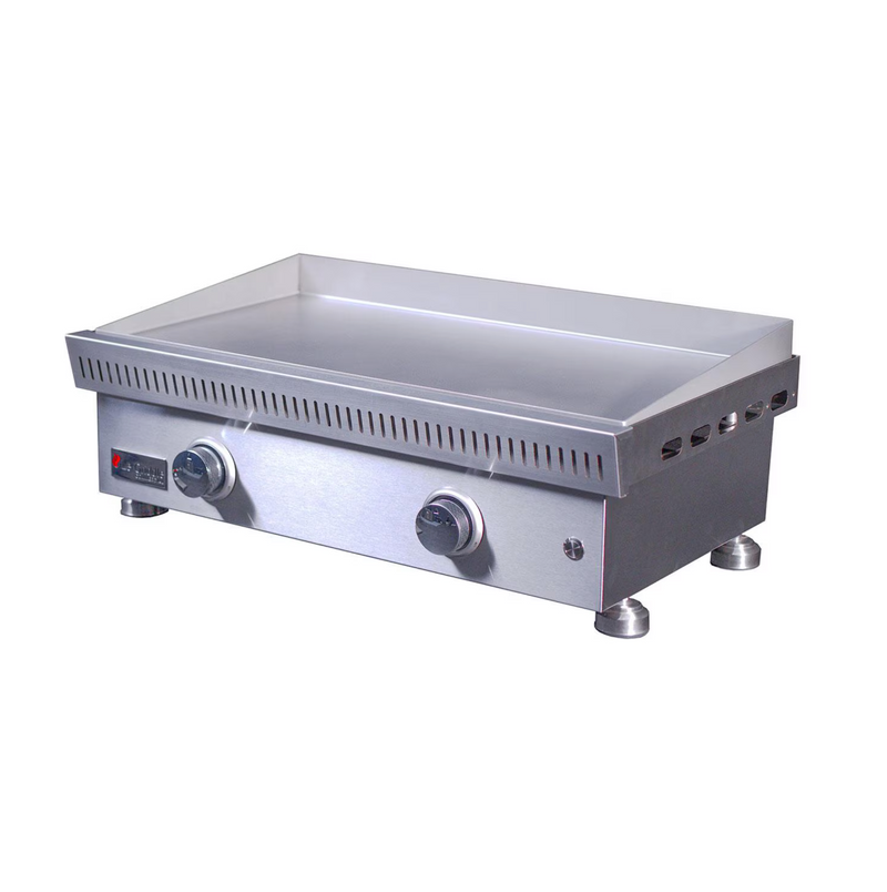Le Griddle Commercial Series 75 30-in 2 Burner Built-In Natural Gas Flat Top Grill w/ 3mm Plate - OML75P3