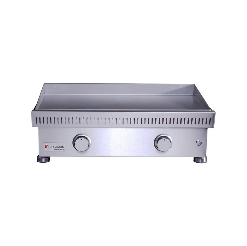 Le Griddle Commercial Series 75 30-in 2 Burner Built-In Natural Gas Flat Top Grill w/ 3mm Plate - OML75P3