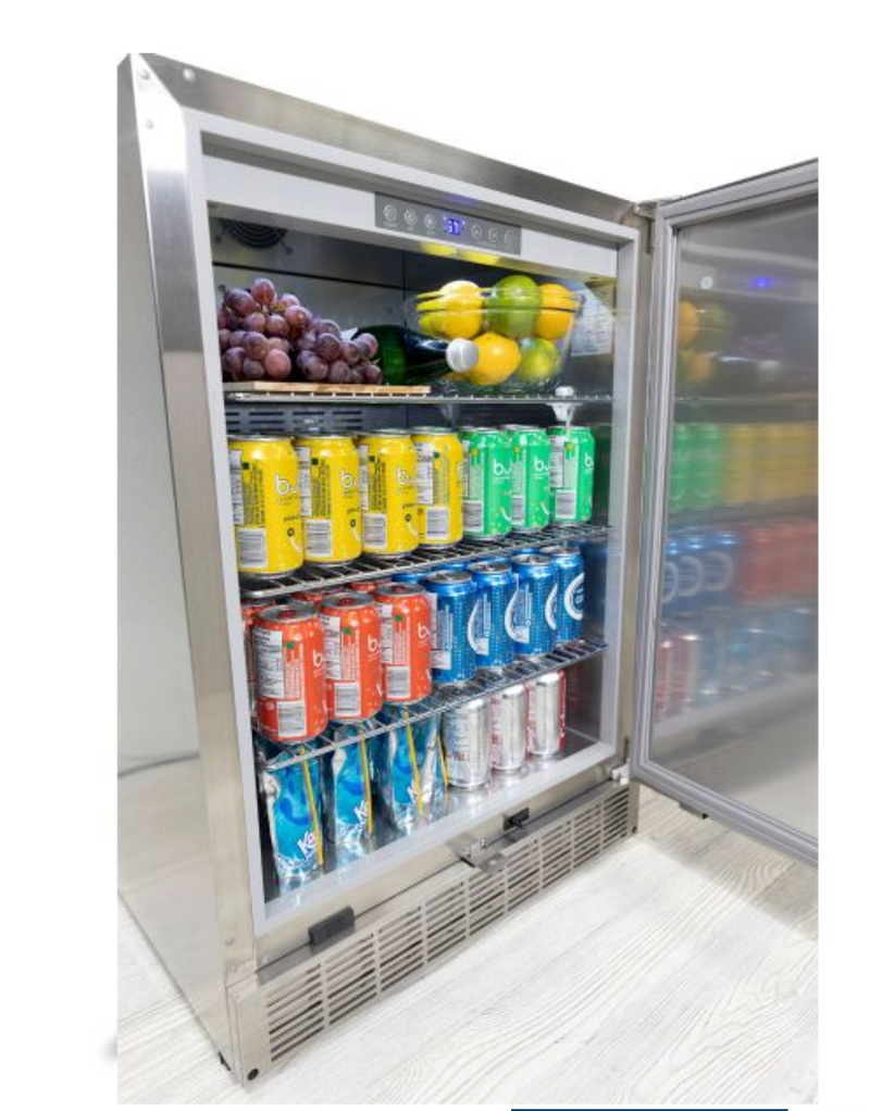 Broil King Stainless Steel 24 Inch Integrated Outdoor Fridge