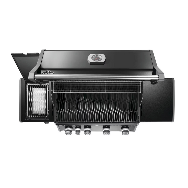 Napoleon RXT525SIBK Rogue XT 525 Black Gas Grill on Cart with Infrared Side Burner, 28.75-Inches