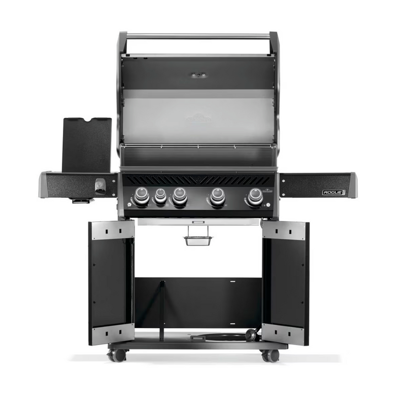 Napoleon RXT525SIBK Rogue XT 525 Black Gas Grill on Cart with Infrared Side Burner, 28.75-Inches