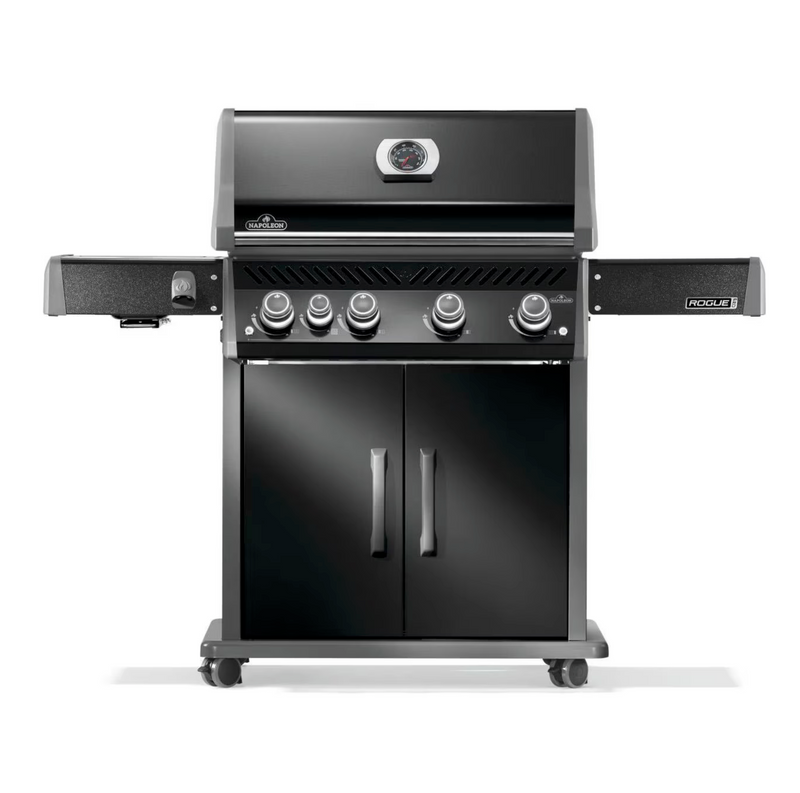 Napoleon RXT525SIBK Rogue XT 525 Black Gas Grill on Cart with Infrared Side Burner, 28.75-Inches